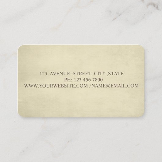 モダンエレガント点 名刺 (裏面)