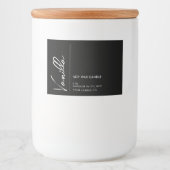 モダンエレガント燭台 フードラベル (正面)