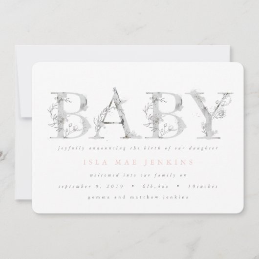 モダンエレガント産発表 案内状 (正面)