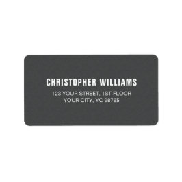 モダンエレガント男らしテクスチャ白 ラベル