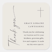 モダンエレガント男女兼用洗礼 スクエアシール (正面)