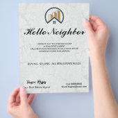 モダンエレガント白実在層 チラシ (手)