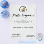 モダンエレガント白実在層 チラシ (シングル)