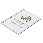 モダンエレガント白実在層 ノートブック (左側)