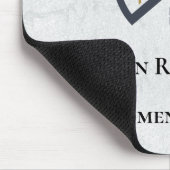 モダンエレガント白実在層 マウスパッド (コーナー)