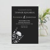 モダンエレガント白結婚色 招待状 (スタンド正面)