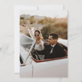 モダンエレガント白結婚色 招待状 (裏面)