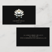 モダンエレガント白蓮 名刺 (正面/裏面)