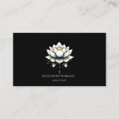 モダンエレガント白蓮 名刺 (正面)