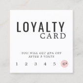 モダンエレガント白黒バラ円美しい ロイヤリティカード (正面)