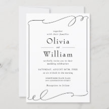 モダンエレガント白黒結婚の