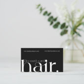 モダンエレガント白黒美しい割引カード 割引カード (スタンド正面)