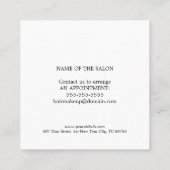 モダンエレガント白黒金ゴールド美しい 割引カード (裏面)