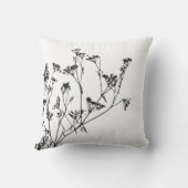 モダンエレガント白黒 クッション (裏面)