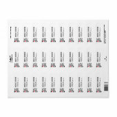 モダンエレガント白黒 ラベル (フルシート)