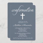 モダンエレガント相互確認招待状 招待状 (正面/裏面)