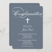 モダンエレガント相互確認招待状 招待状 (正面/裏面)