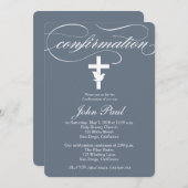 モダンエレガント確認招待状 招待状 (正面/裏面)