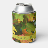 モダンエレガント紅葉クーラーボックス 缶クーラー (缶裏面)