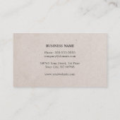 モダンエレガント紙グレーストライプコンサルタント 名刺 (裏面)