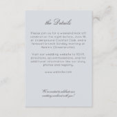 モダンエレガント素朴野結婚花詳細 エンクロージャーカード (正面)