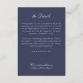 モダンエレガント素朴野結婚花詳細 エンクロージャーカード (正面)