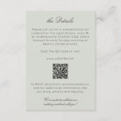 モダンエレガント素朴野結婚花詳細 エンクロージャーカード (正面)