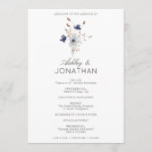 モダンエレガント素朴野結婚花 プログラム (正面)