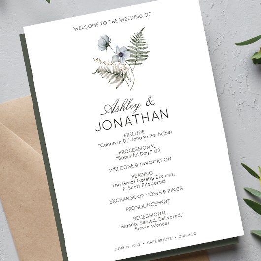 モダンエレガント素朴野結婚花 プログラム