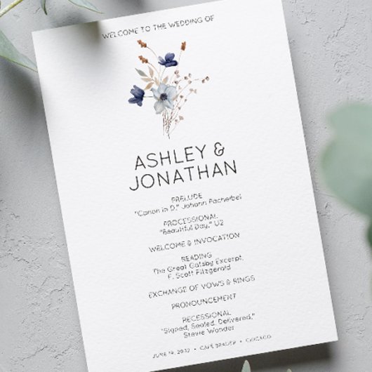 モダンエレガント素朴野結婚花 プログラム