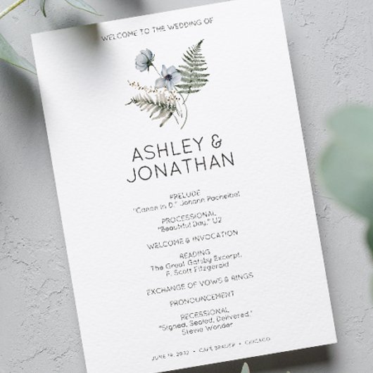 モダンエレガント素朴野結婚花 プログラム