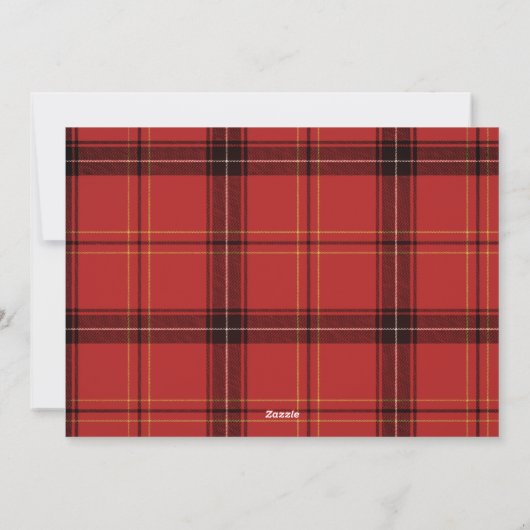 モダンエレガント素朴PINEカスタム写真クリスマス シーズンカード (裏面)