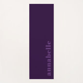 モダンエレガント紫ミニマル パーソナライズされた ヨガマット (正面)