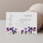 モダンエレガント結婚の花結婚の 招待状