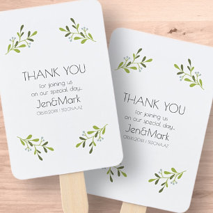 モダンエレガント結婚の。サンキュー. ハンドファン