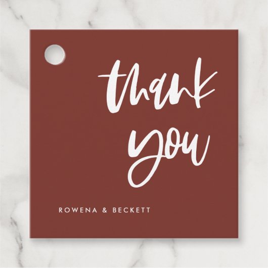 モダンエレガント結婚の フェイバータグ (正面)