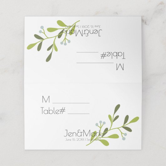 モダンエレガント結婚の。ホルダーを配置。テーブル番号 プレイスカード (外部開封)