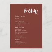 モダンエレガント結婚の メニュー (正面)