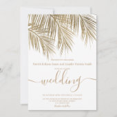 モダンエレガント結婚の 招待状 (正面)