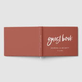 モダンエレガント結婚れんが ゲストブック (全面)