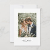 モダンエレガント結婚サンキューカード サンキューカード (正面)