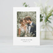 モダンエレガント結婚サンキューカード サンキューカード (スタンド正面)