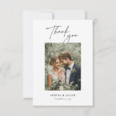 モダンエレガント結婚サンキューカード サンキューカード (正面)