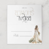 モダンエレガント結婚ブライダルシャワー プレイスカード (外部開封)