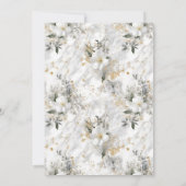 モダンエレガント結婚ブライダルシャワー 招待状 (裏面)