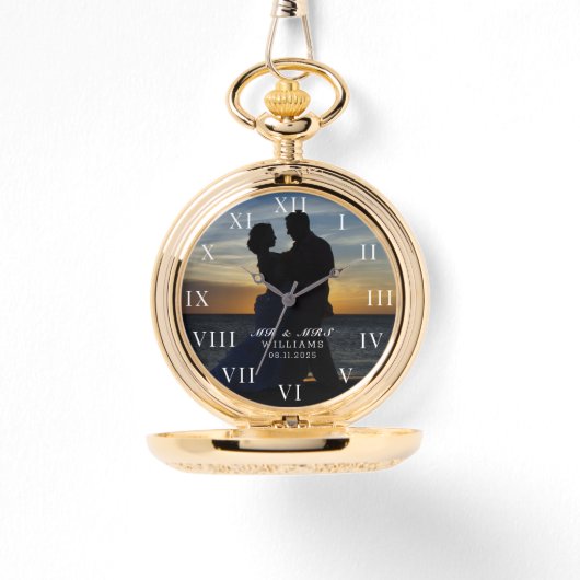 モダンエレガント結婚写結婚画 腕時計 (正面)