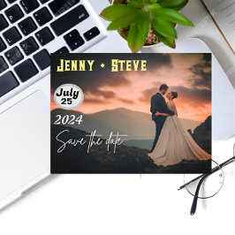 モダンエレガント結婚式の招待はがき インビテーションポストカード