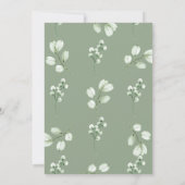 モダンエレガント結婚式招待状 招待状 (裏面)