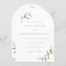 モダンエレガント結婚式招待状