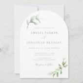 モダンエレガント結婚式招待状 招待状 (正面)